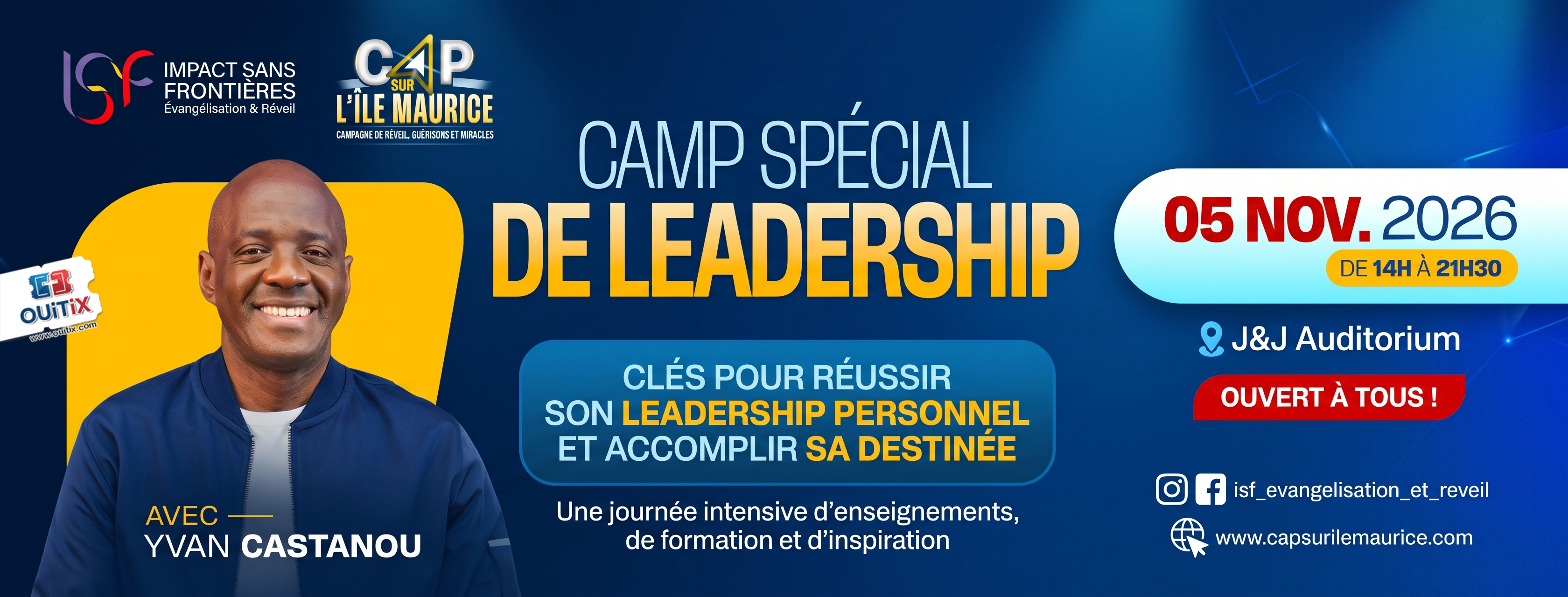Camp Spécial de Leadership avec Yvan Castanou - Maurice